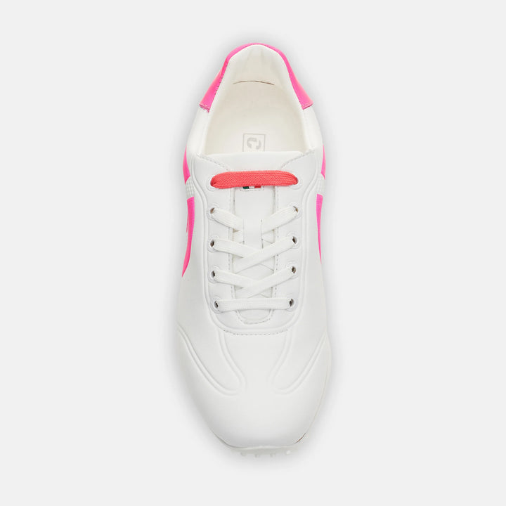 Duca Del Cosma Queenscup Women's Golf Shoes - White/Pink - Skorzie
