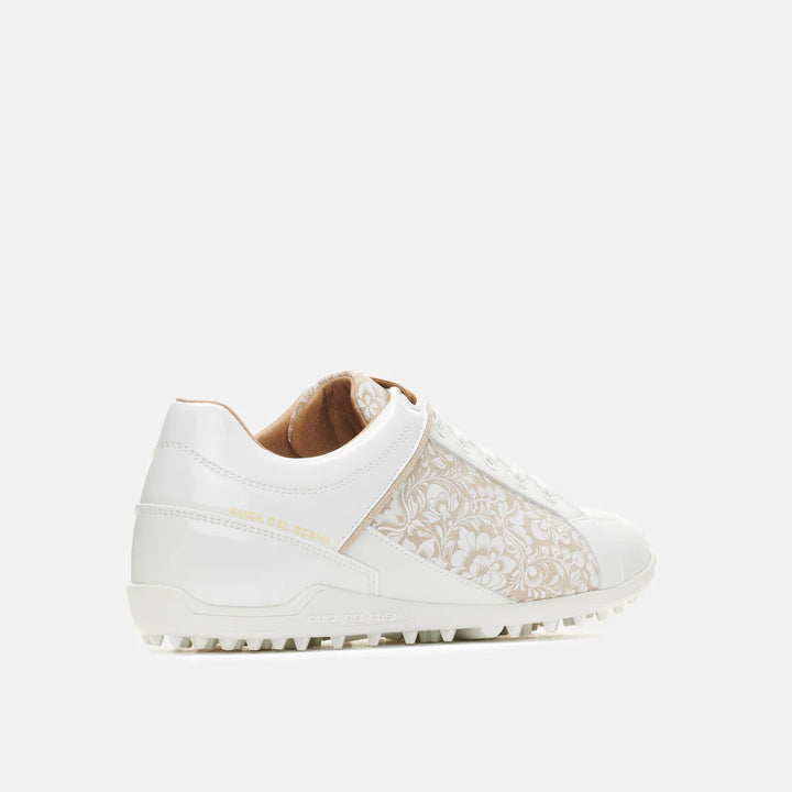 Duca Del Cosma Caldes Women's Golf Shoes - White/Flower - Size 6 - Skorzie