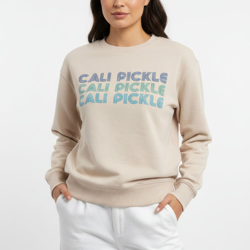 Rally Club Women's Sweatshirt "Cali Pickle" Oatmeal