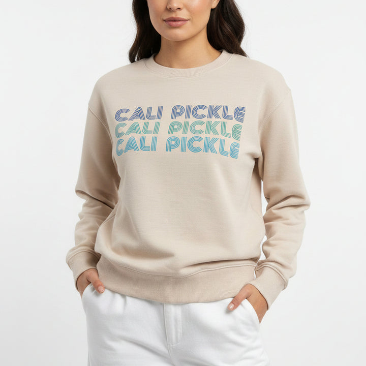 Rally Club Women's Sweatshirt "Cali Pickle" Oatmeal