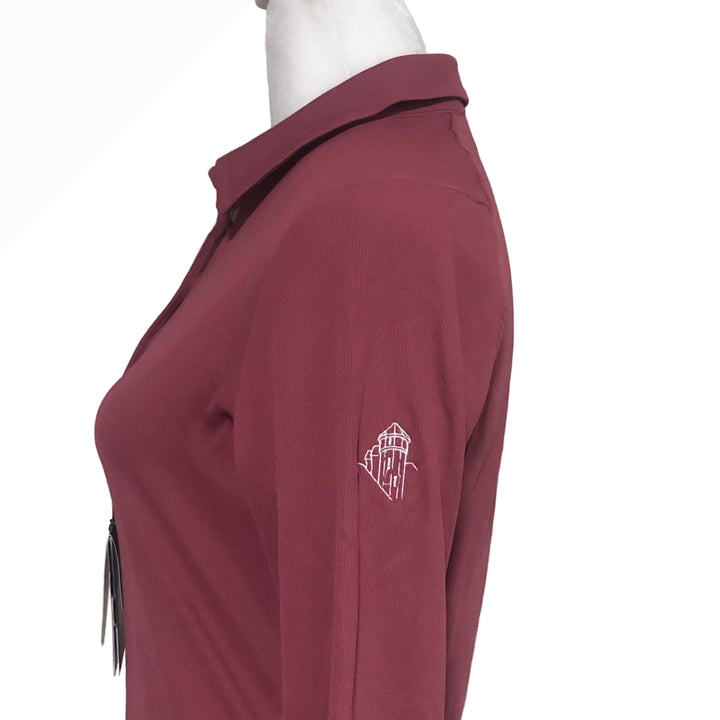 Kjus Celin Polo L/S (w/ logo) - Brick - Small - Skorzie