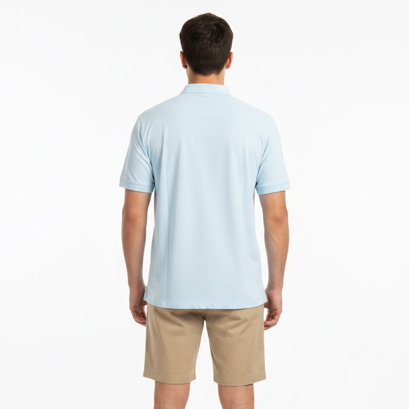 Linksoul Men's Golf Polo Button Down (w/logo) Sea Blue Size XXL (FINAL SALE ITEM)