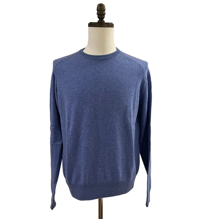 B. Draddy Cashmere Crewneck - Light Blue - Medium - Skorzie