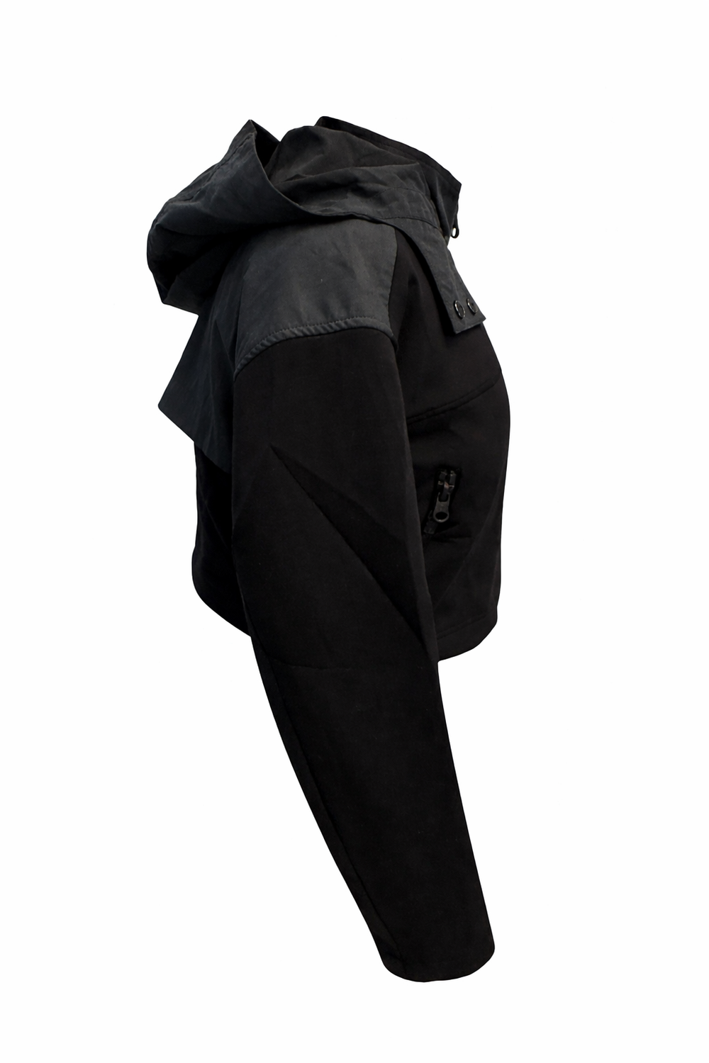 Blanc Noir Women's Cropped Scuba Jacket - Black - Small - Skorzie