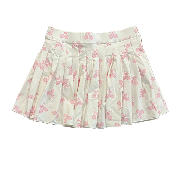 Love Shack Fancy Dancia Printed Active Skort (13") - Victory White - X-Small - Skorzie