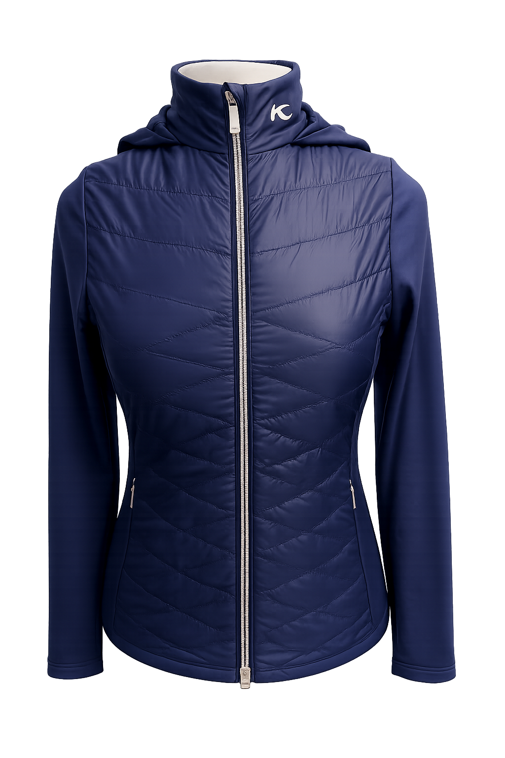 KJUS Women's Retention Hooded Jacket - Atlanta Blue - Small