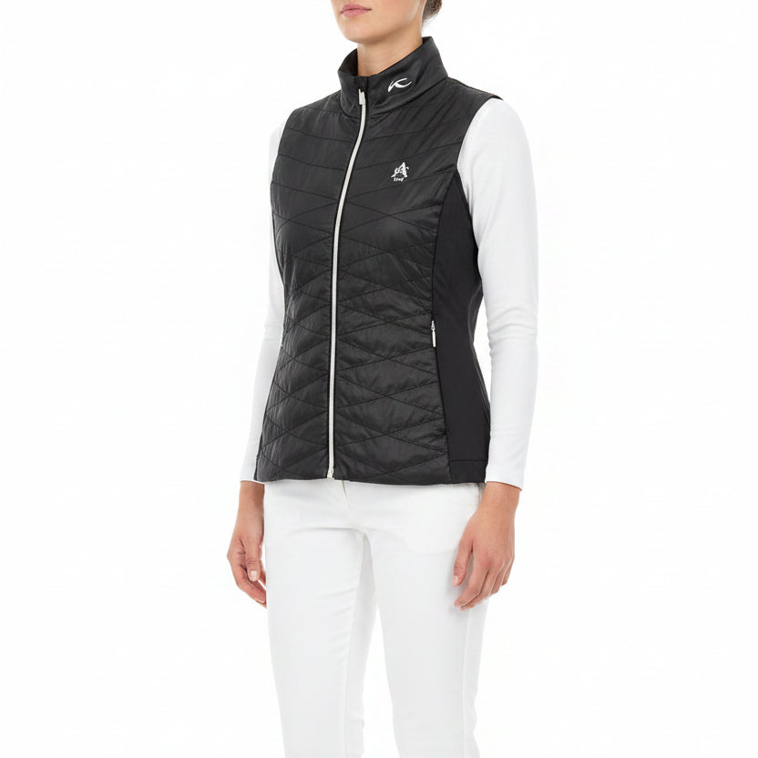 KJUS Women's Golf Vest Retention (w/logo) Black Size S