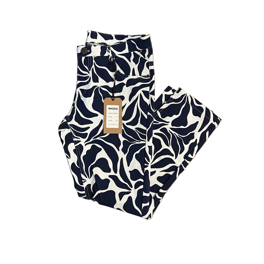 MDC Matisse Crop 5-Pocket Pant (25") - Navy/White