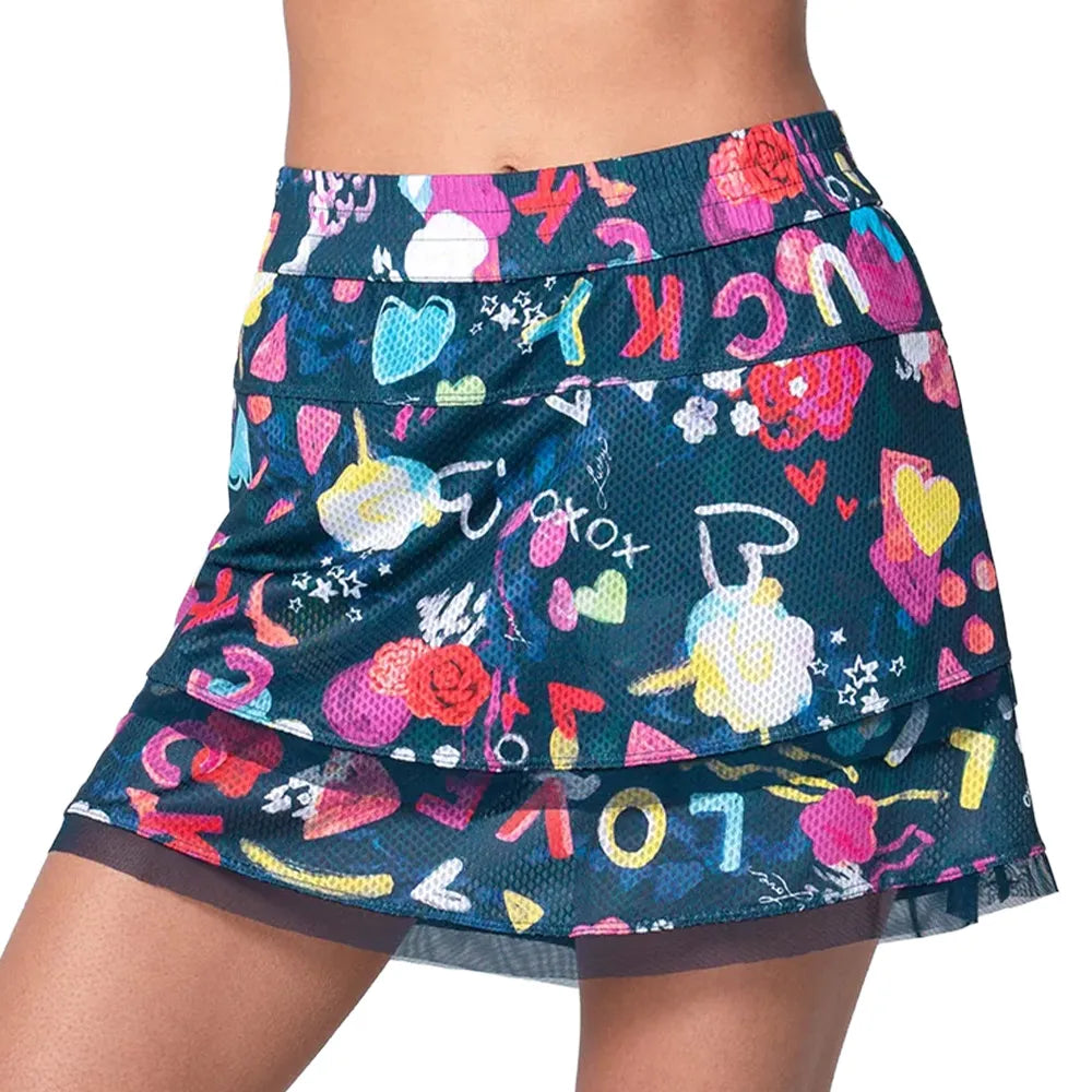 Lucky In Love High Waist Skort (15.5") - Love You
