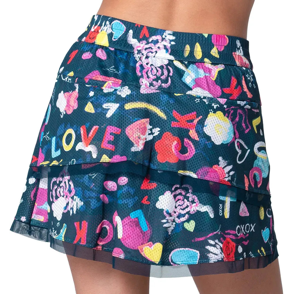 Lucky In Love High Waist Skort (15.5") - Love You