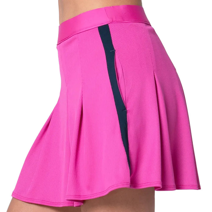 Lucky In Love Streamline Skort (16") - Mulberry