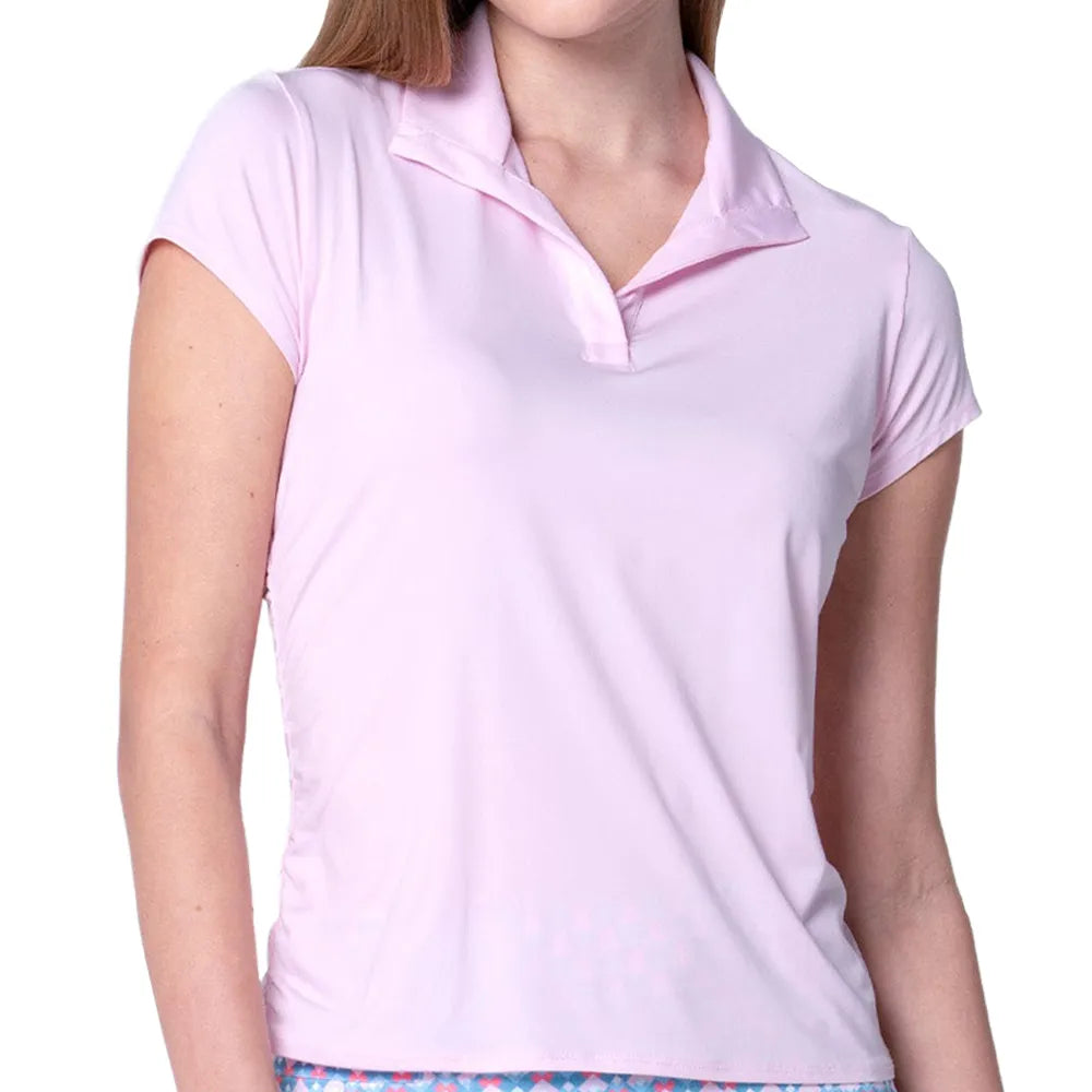 Lucky In Love Women's Day Club Polo - Light Pink