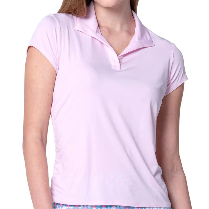 Lucky In Love Women's Day Club Polo - Light Pink