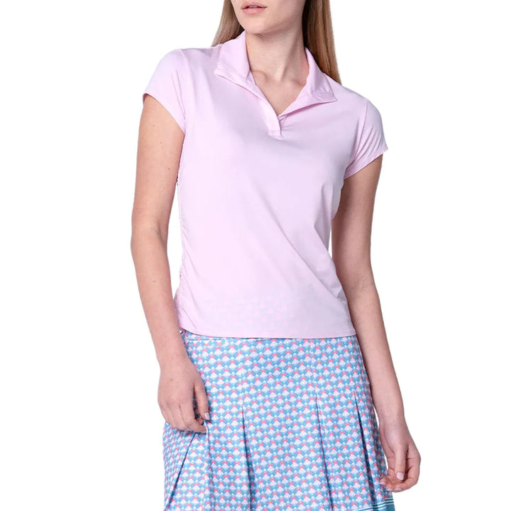 Lucky In Love Linen Glam Pleated Skort (17.5") - Periwinkle