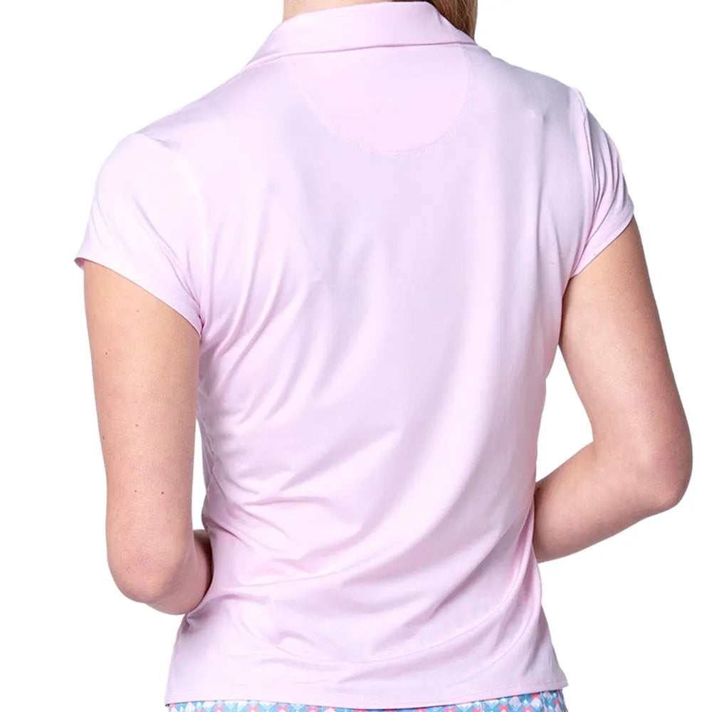 Lucky In Love Women's Day Club Polo - Light Pink