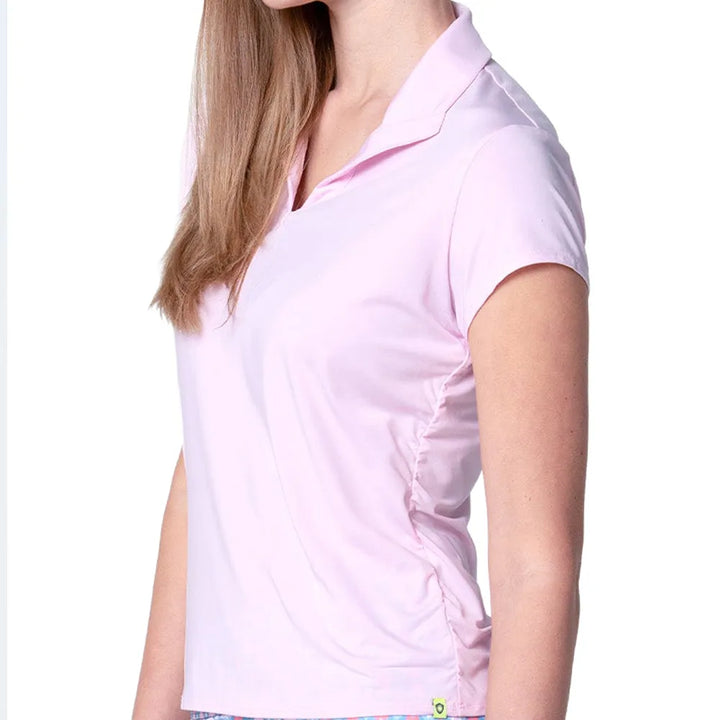 Lucky In Love Women's Day Club Polo - Light Pink