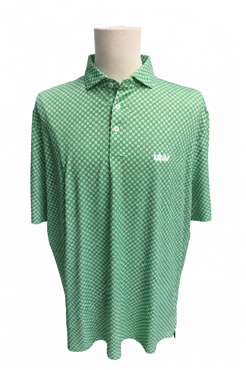 RLX Ralph Lauren Checkered Performance Polo (w/ logo) - Green - X-Large - Skorzie