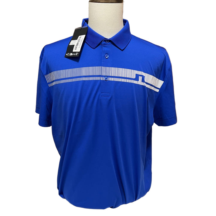 J.Lindeberg Klas Regular Fit Polo (w/ logo) - Club Blue - Skorzie