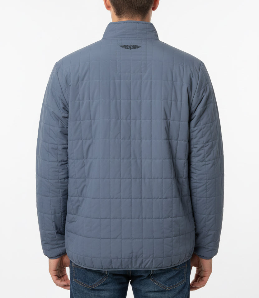 Straight Down Men's Golf Jacket Big Sky Quilted Moonlight Size L