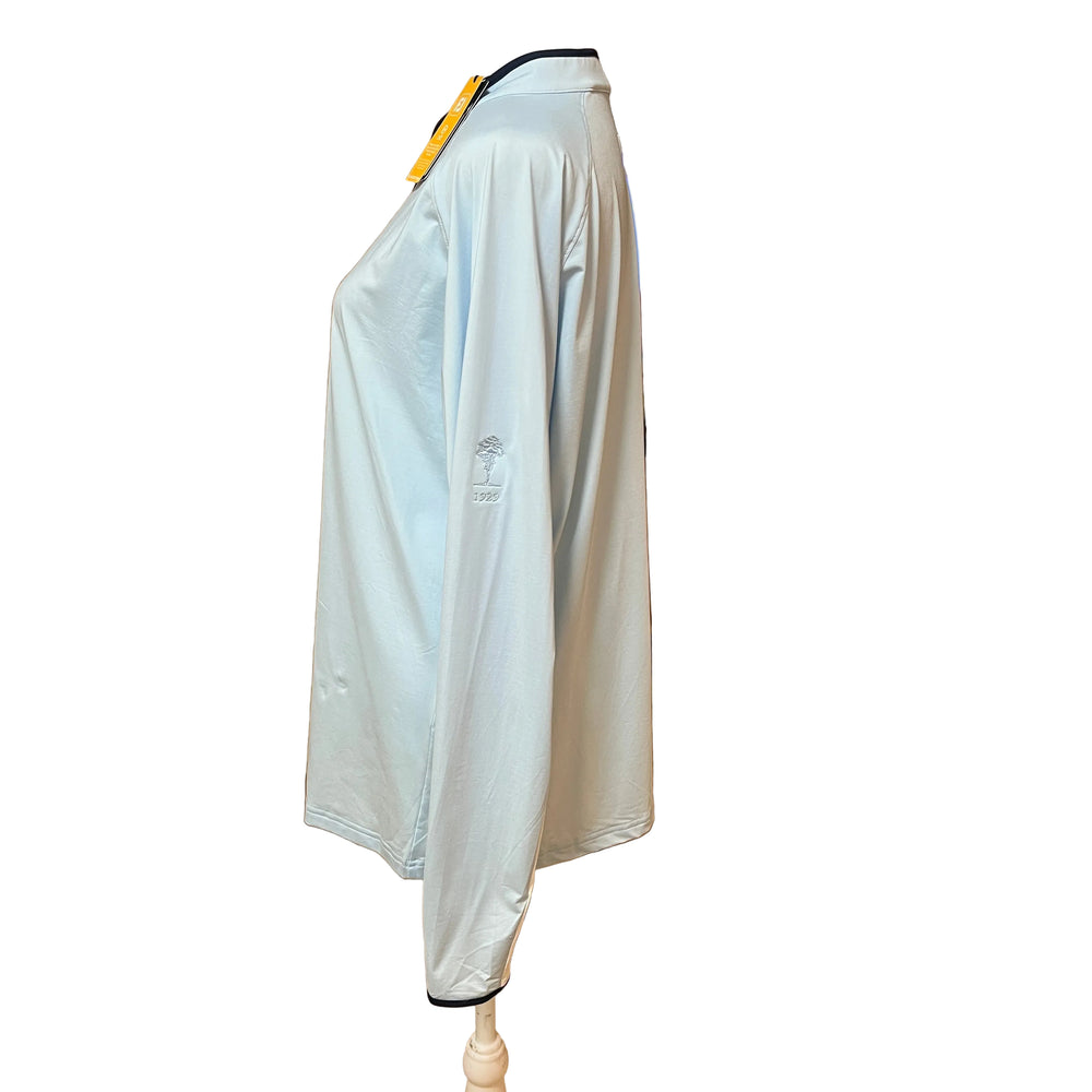FootJoy Sun Protection 1/4 Zip Long Sleeve (w/logo) - Sky Blue - X-Large - Skorzie