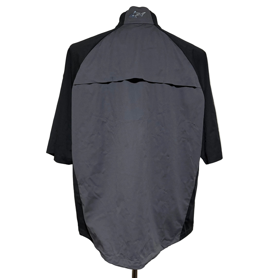 Greg Norman Weatherknit SS Block Full-Zip Jacket - Charcoal - Large - Skorzie