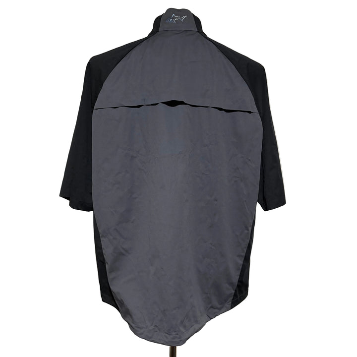 Greg Norman Weatherknit SS Block Full-Zip Jacket - Charcoal - Large - Skorzie