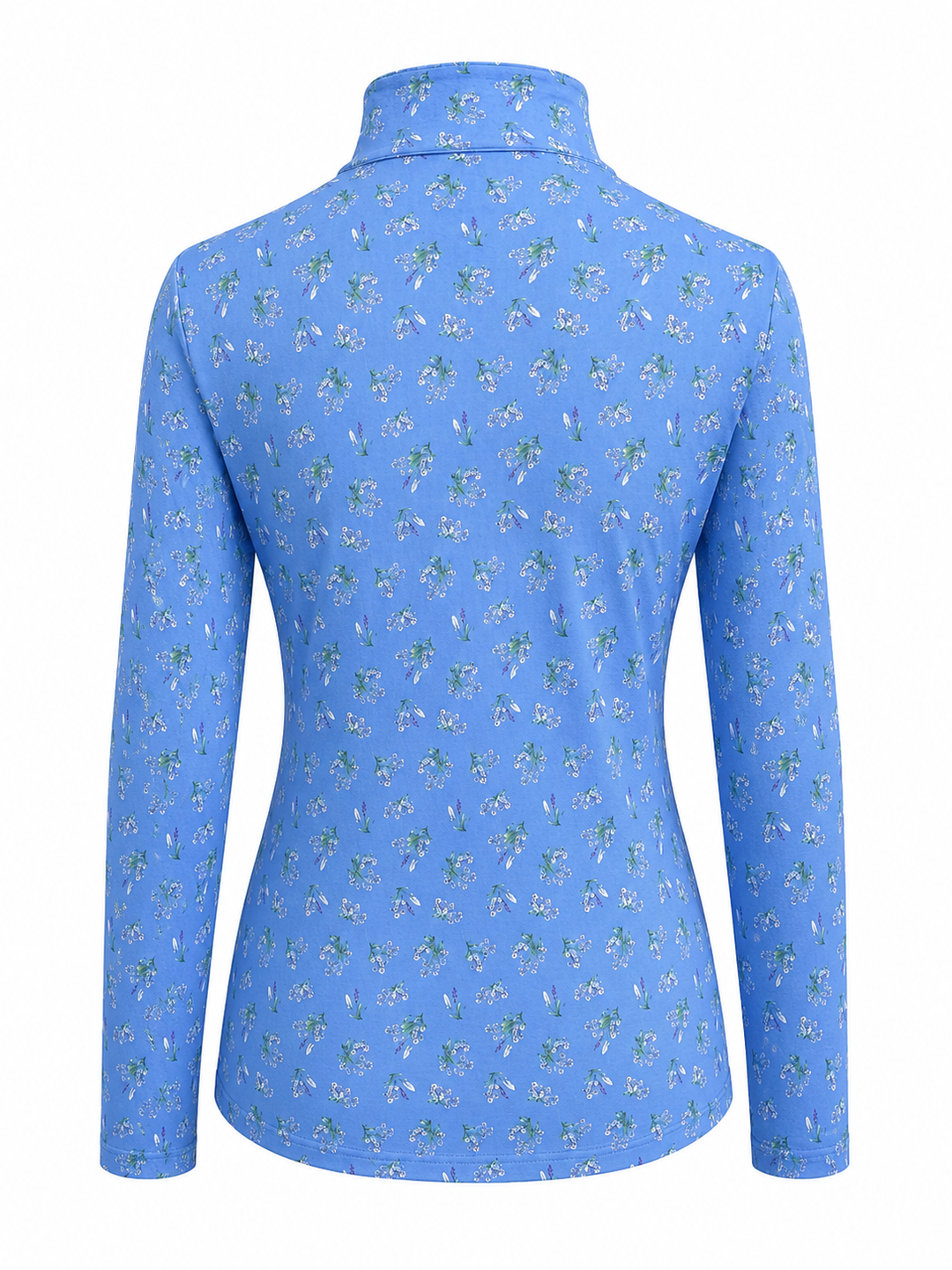 G-Lifestyle Long Sleeve Quarter Zip - Peri Bouquet - Small