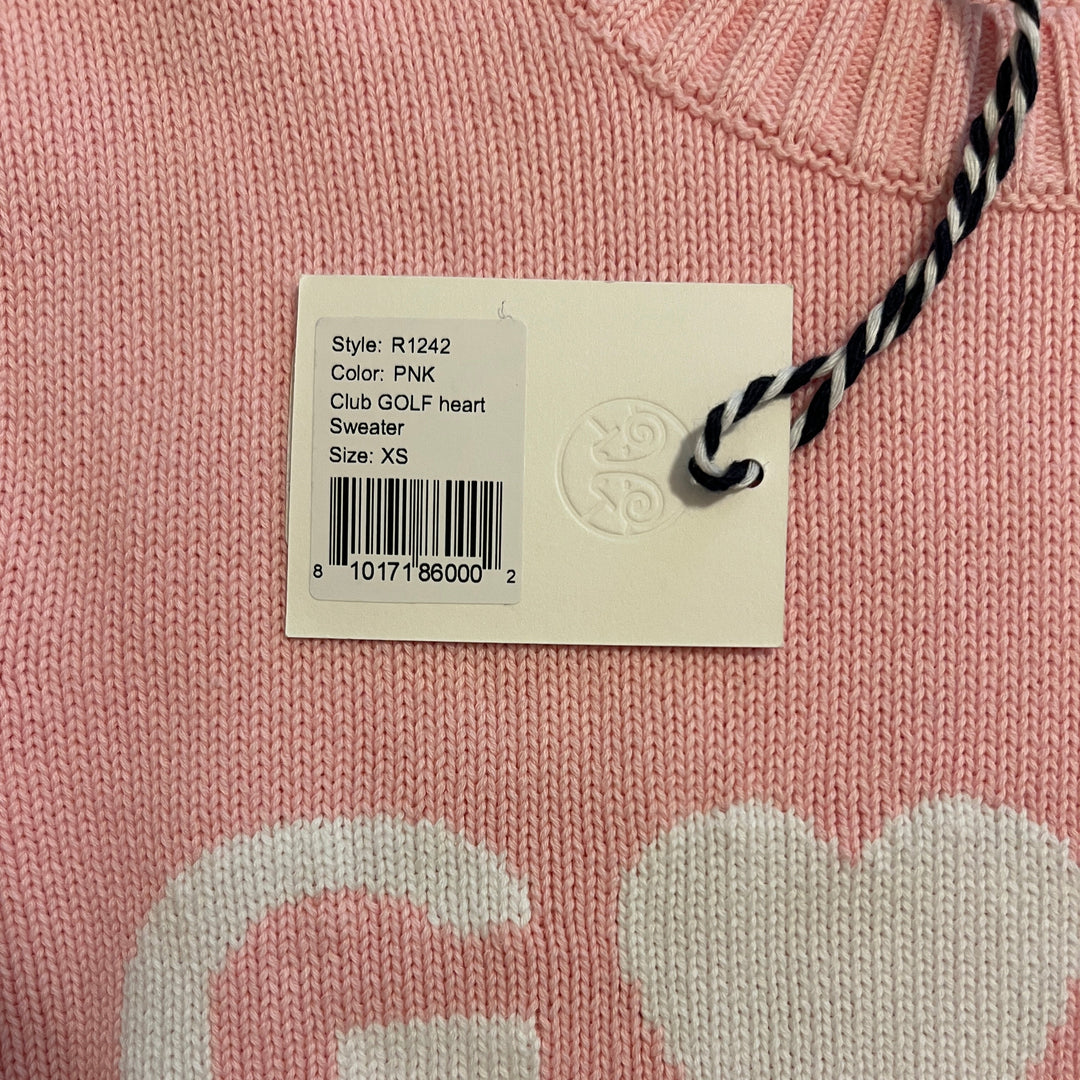 Renwick Women's Golf Sweater Club Heart (w/logo) Pink Size XS