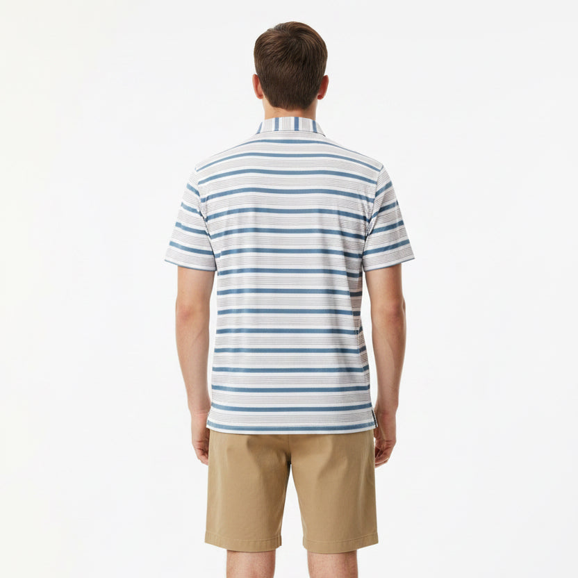 Anderson Ord Men's Golf Polo Spear (w/logo) Bluefin/Eilish Size S