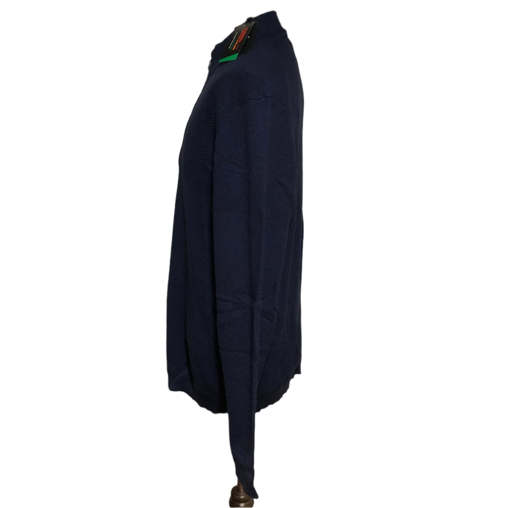 Dunning Golf Men's 1/4 Zip Sweater - Night Sky - Large - Skorzie