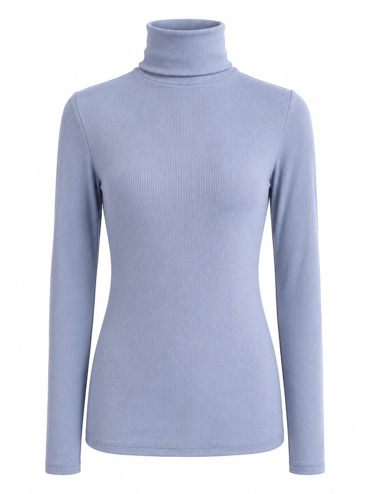 Daily Sports Ancona  Long Sleeve Turtleneck Top - Blue Heron