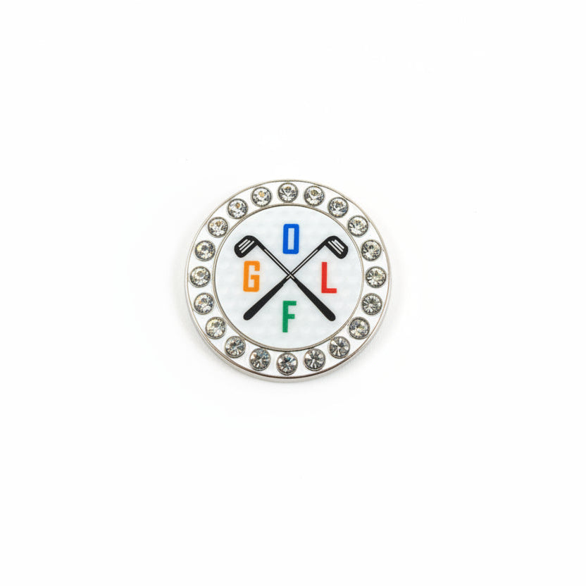 Best Of Golf America Crystal Rim Ball Marker - Golf Clubs - Skorzie