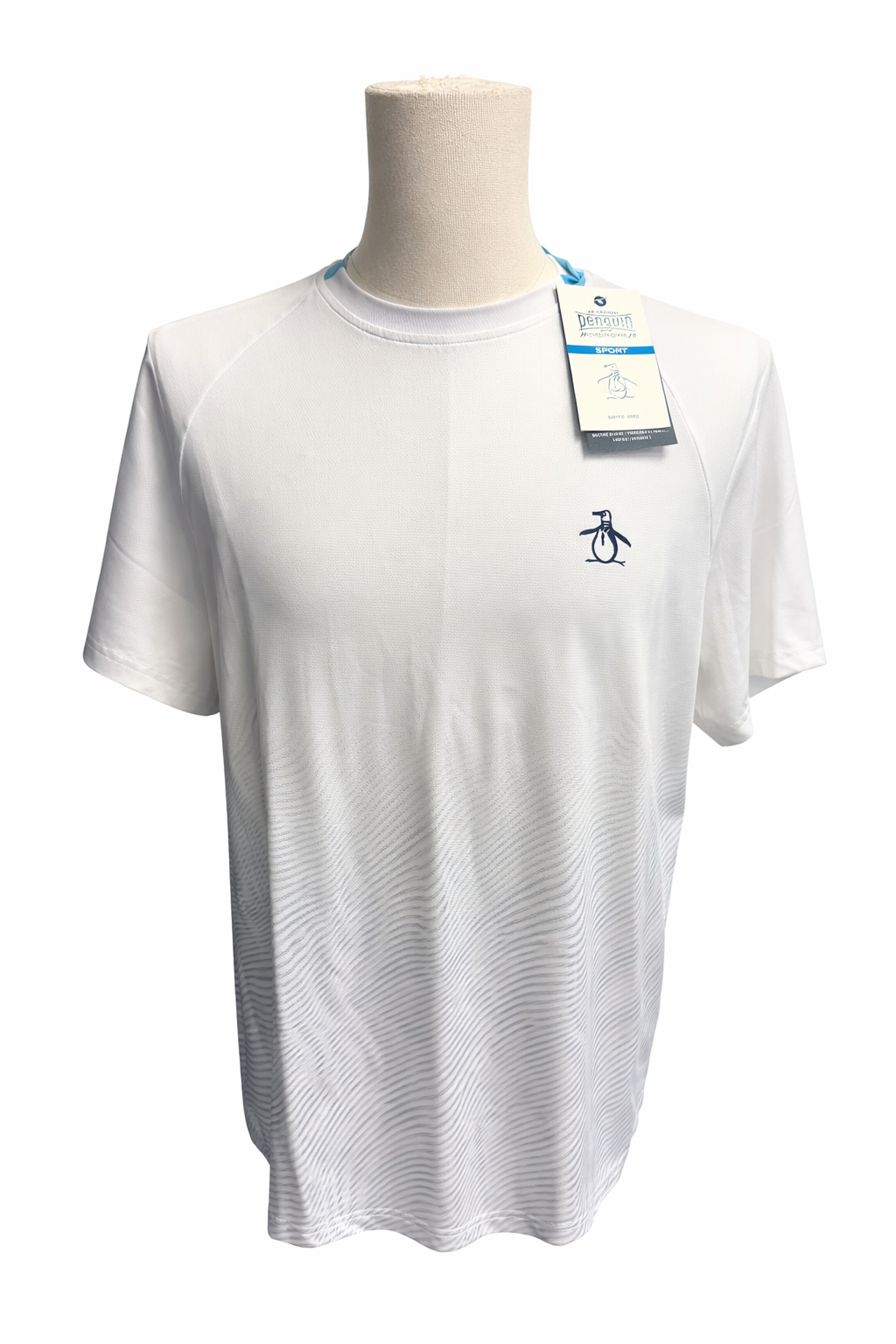 Penguin Gradient Fade Tennis Tee - White - Medium - Skorzie