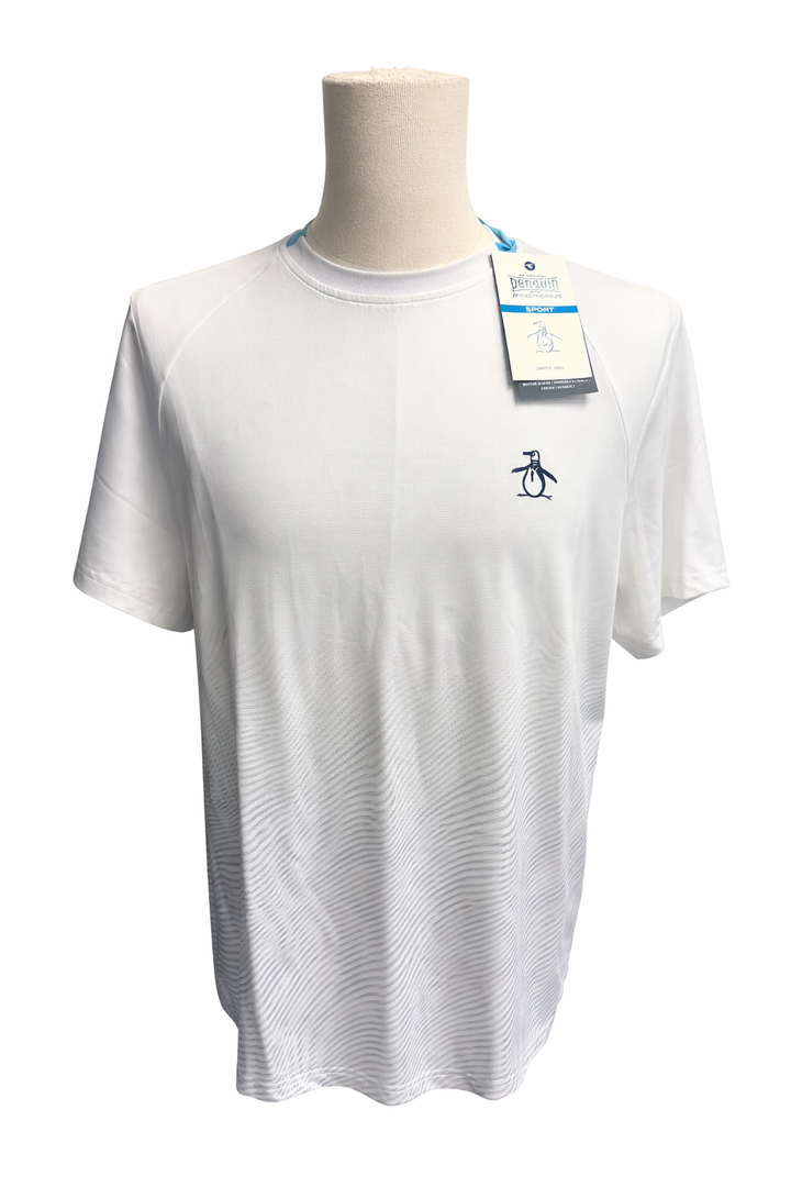 Penguin Gradient Fade Tennis Tee - White - Medium - Skorzie