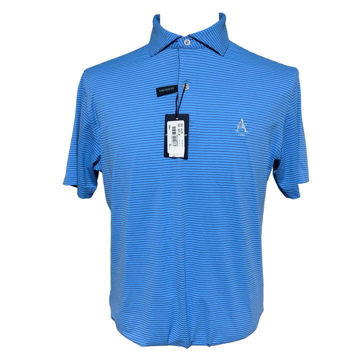 Peter Millar Ballad Performance Jersey Polo (w/logo) - Blue Topaz - Skorzie