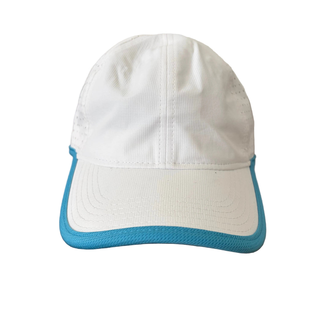 Ame & Lulu Hot Shot Hat - White/Light Blue (FINAL SALE ITEM) - Skorzie
