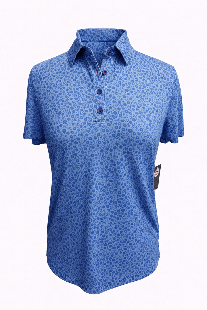 Flag & Anthem MVP Polo - Blue Floral - Small - Skorzie
