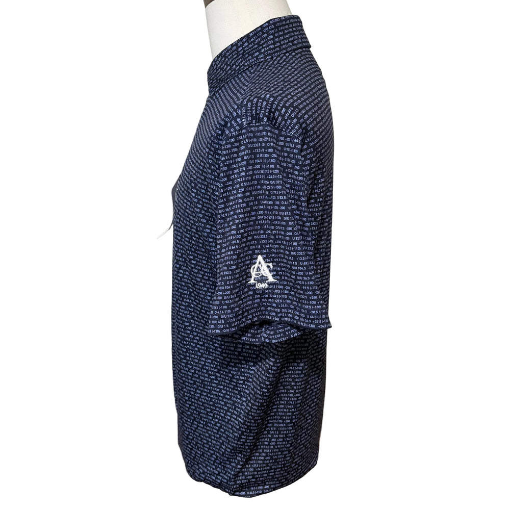 Rhoback Moneyline Performance Polo (w/logo) - Fleet Navy - Medium - Skorzie