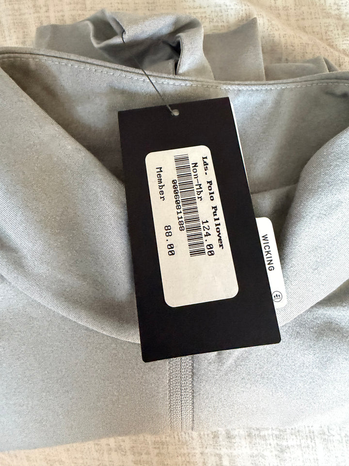 RLX Ralph Lauren Quarter Zip Top (W/Logo)  - Grey - Large