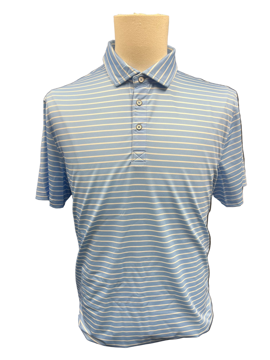Jaxson Maximus - West Palm Polo - Light Blue w/ White Stripes - Skorzie