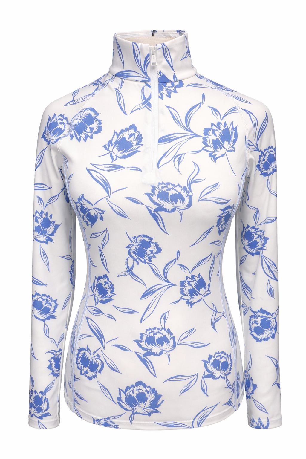 RLX Ralph Lauren Blue Floral Performance Quarter Zip - XS - Skorzie