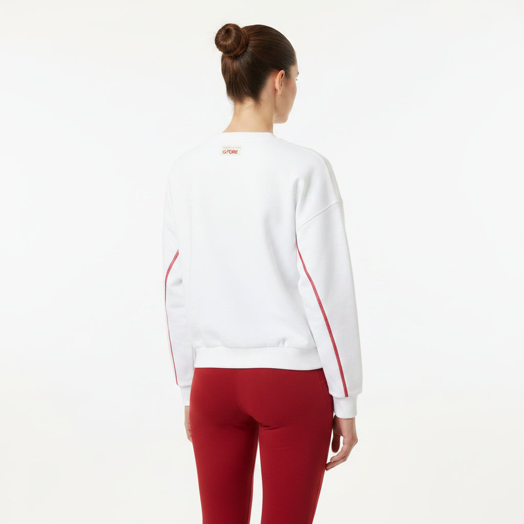 G/FORE Women's Pullover Classic Crewneck Snow Size S