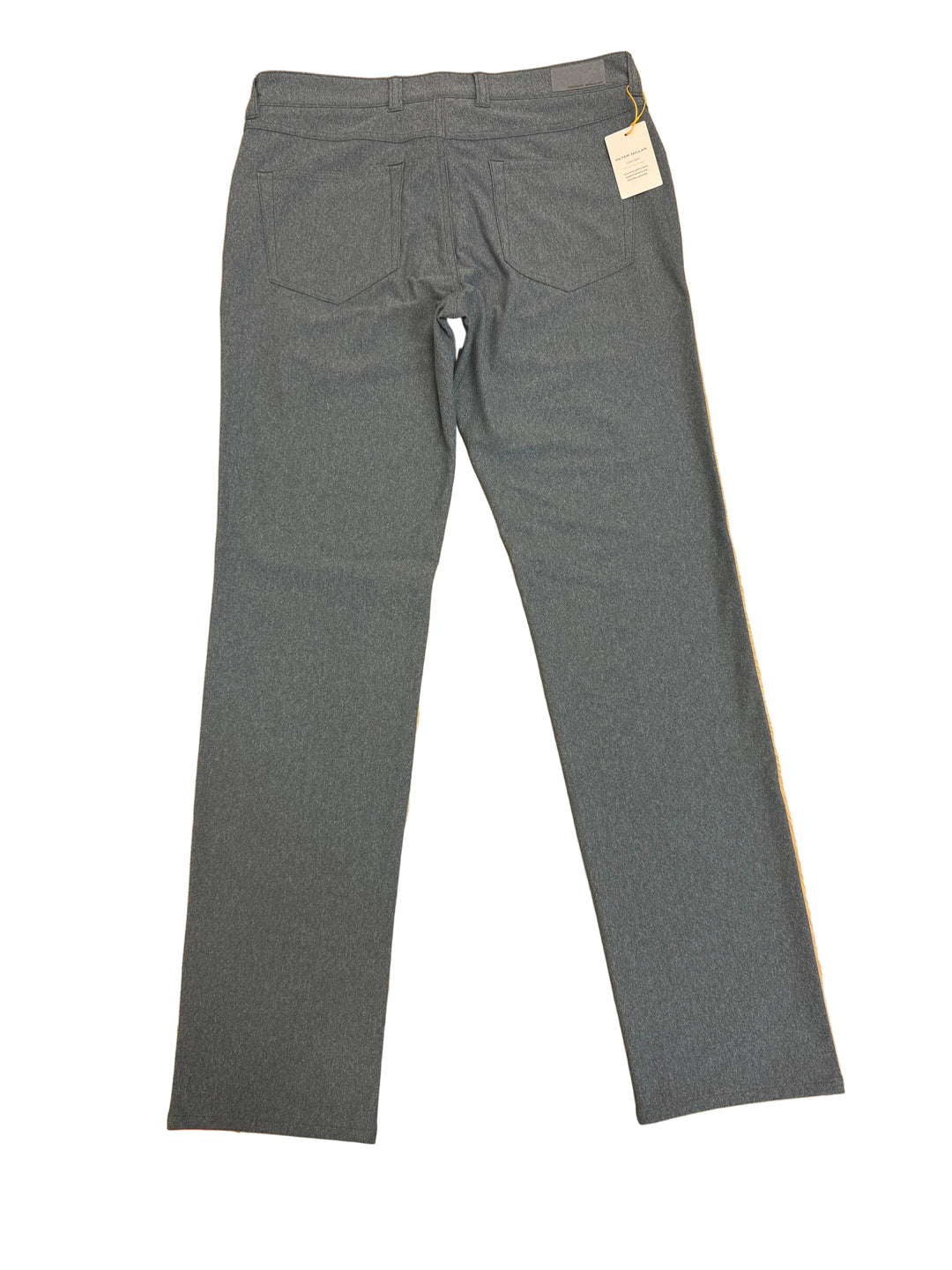 Peter Millar Brevard Performance Flannel Five-Pocket Pants - Charcoal - Skorzie