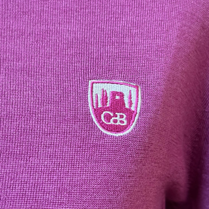 Greyson Crewneck Sweater (w/ logo) - Berry - Medium - Skorzie