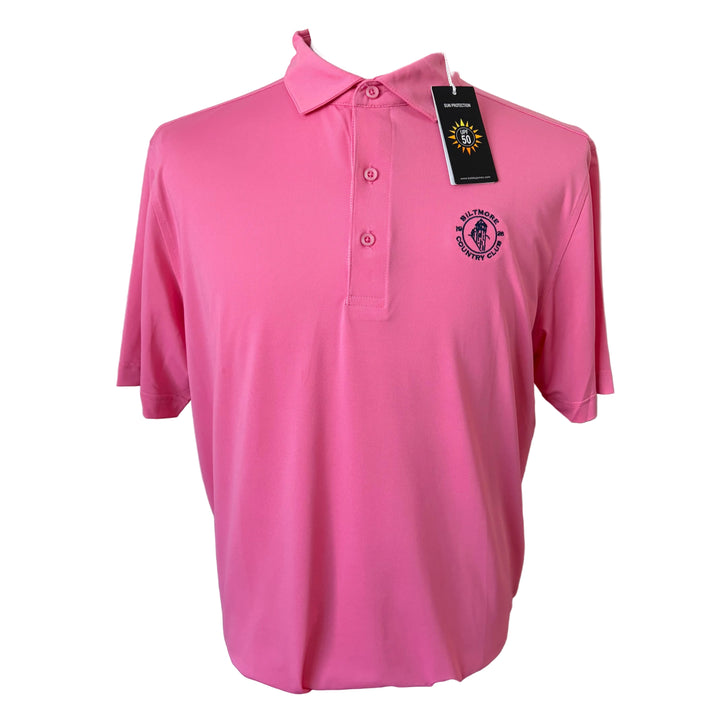 Bobby Jones Performance Cooling Micro Pique Polo (w/ logo) - Carnation - Large