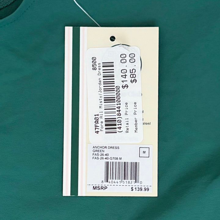 Fore All Women's Golf Dress Anchor Green Size M