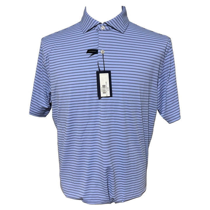 Peter Millar Bridge Performance Jersey Polo (w/logo) - Wisteria - Large - Skorzie