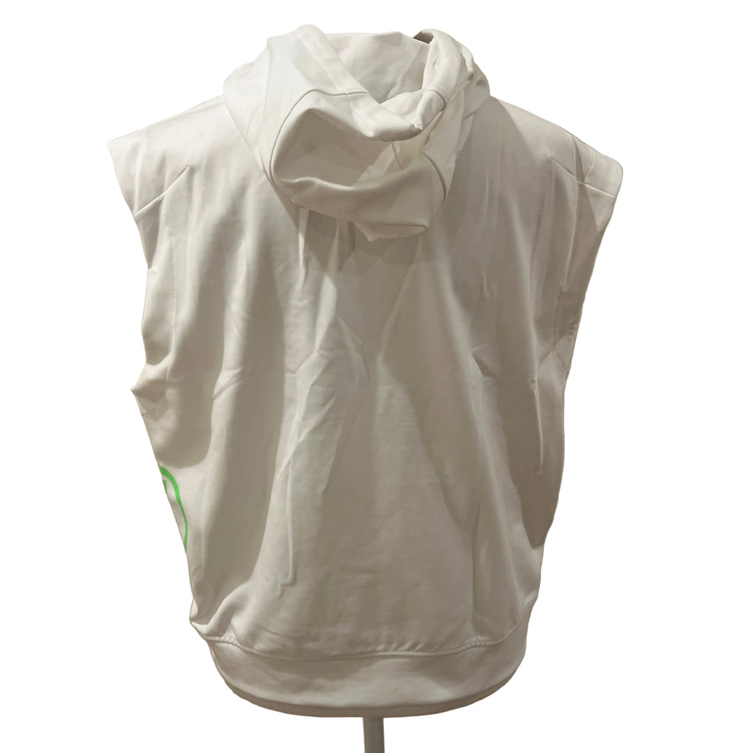 G/FORE Cropped S/L Hoodie (w/ logo) - Snow - Skorzie