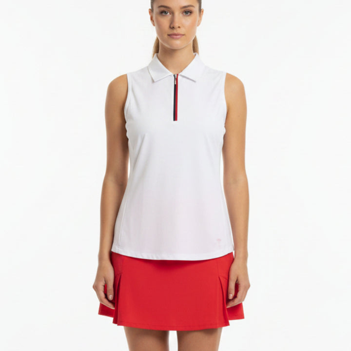 Golftini Women's S/L Polo Cool Girl Red/White/Blue Size L