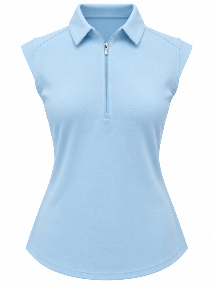Nivo Sport Sleeveless Nikki Golf Polo - Ice Blue